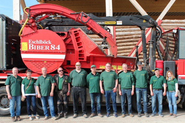 Mitarbeiter der Grüngut-Service GbR in Mitgenfeld